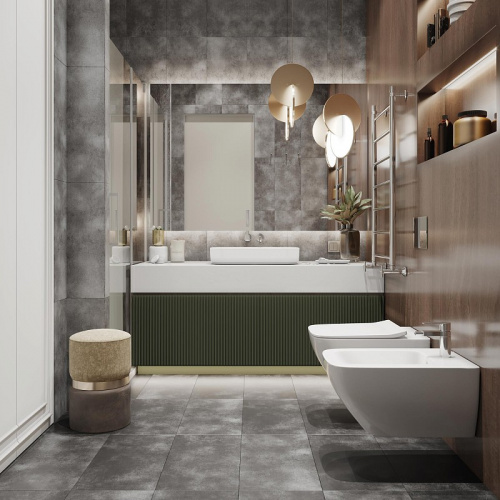 Ламинат SPC CronaFloor Stone Торнадо Дымчатый